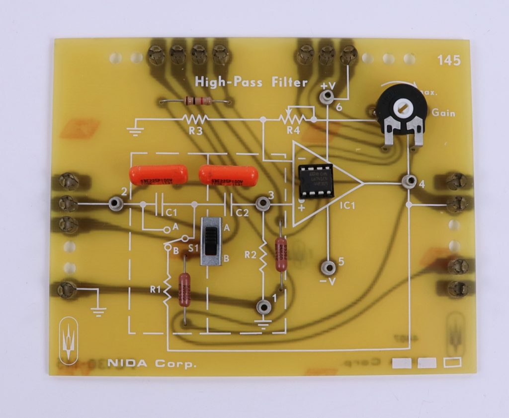 NIDA High Pass Filter 145 PC130-145 Experiment Card