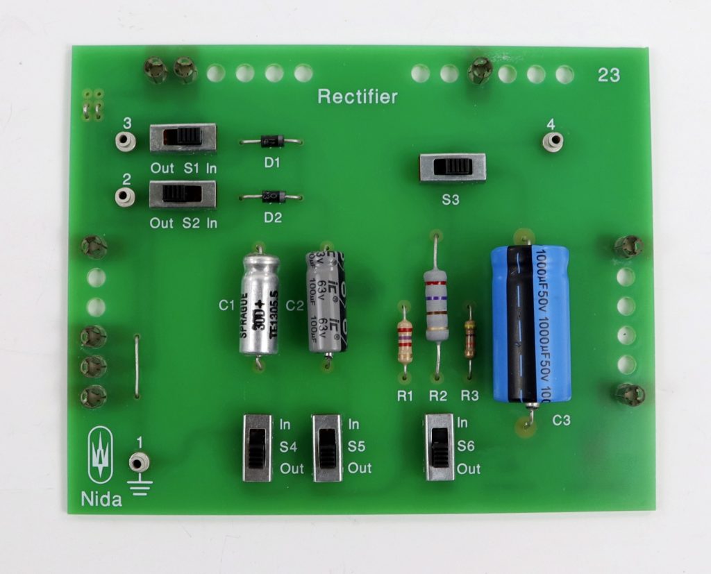 NIDA Rectifier 23 PC130-23 Experiment Card