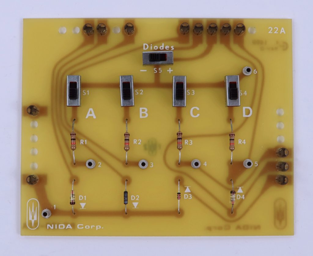 NIDA Diodes 22A PC130-22A Experiment Card