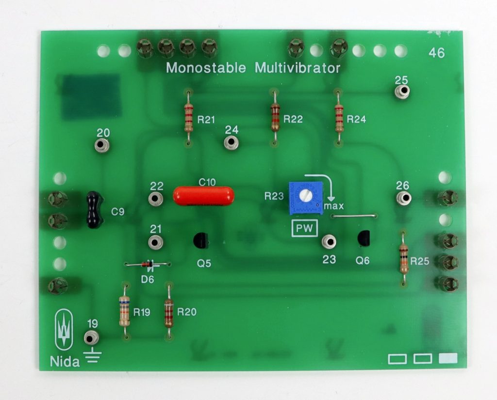 NIDA Monostable Multivibrator 46 PC130-46 Experiment Card