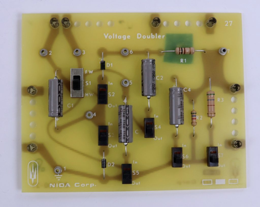 NIDA Voltage Doubler 27 PC130-27 Experiment Card
