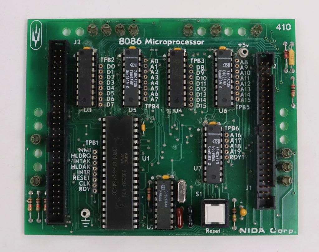 NIDA 8086 Microprocessor 410 PC130-410 Experiment Card