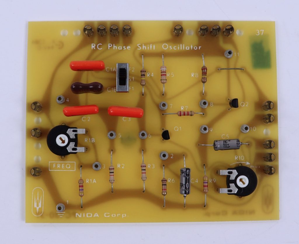 NIDA RC Phase Shift Oscillator 37 PC130-37 Experiment Card