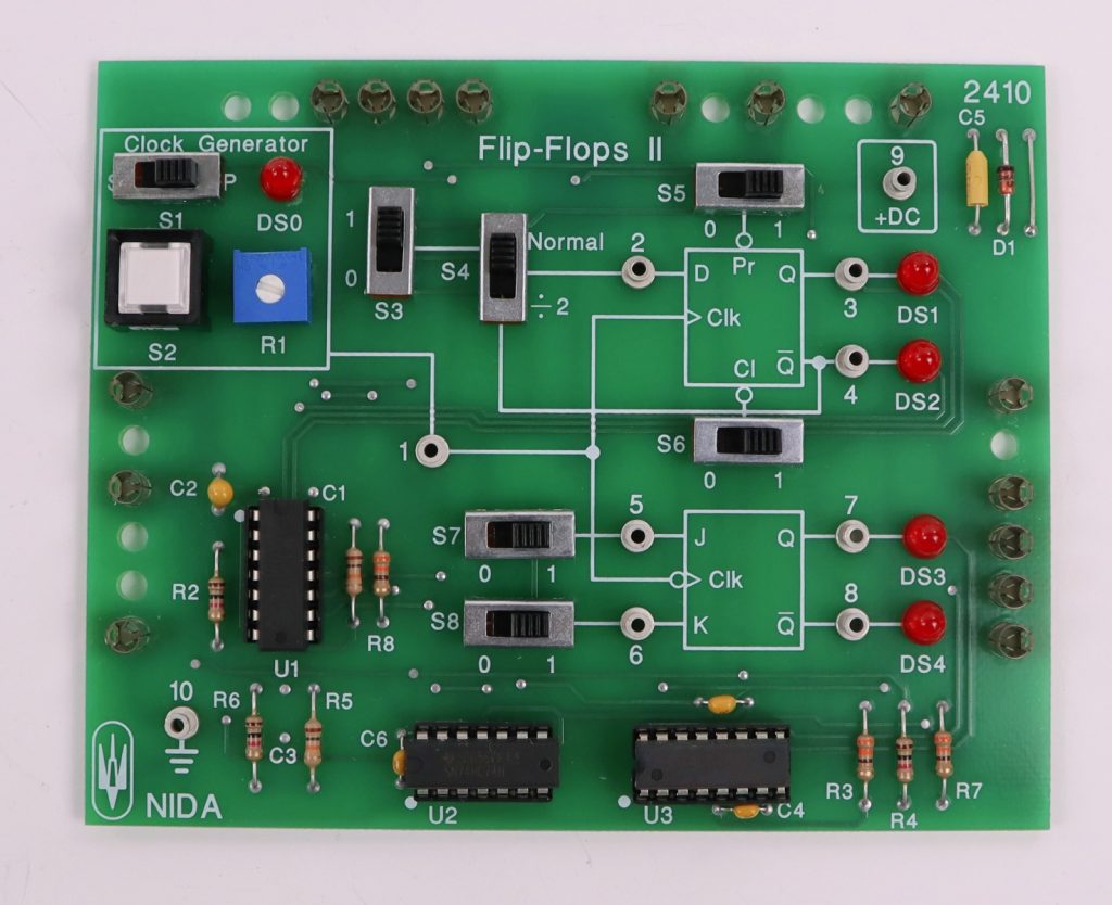 NIDA Flip-Flops II 2410 PC130-2410 Experiment Card