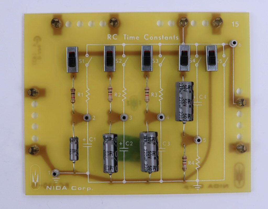 NIDA RC Time Constants 15 PC130-15 Experiment Card