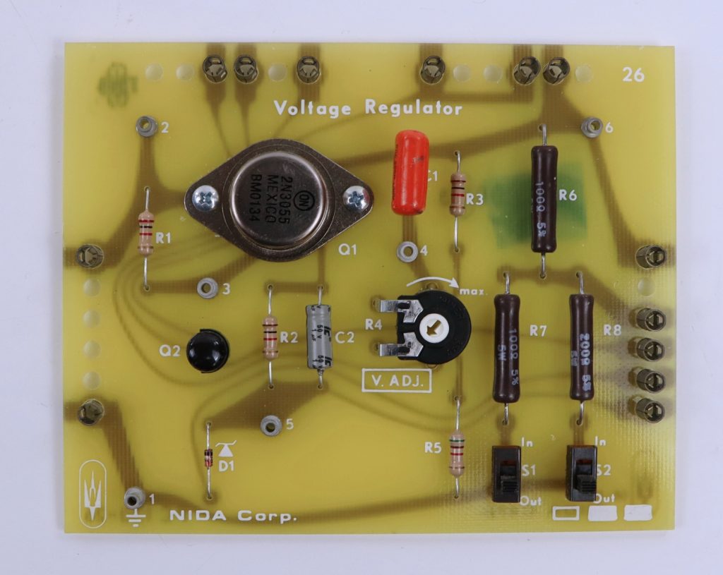 NIDA Voltage Regulator 26 PC130-26 Experiment Card
