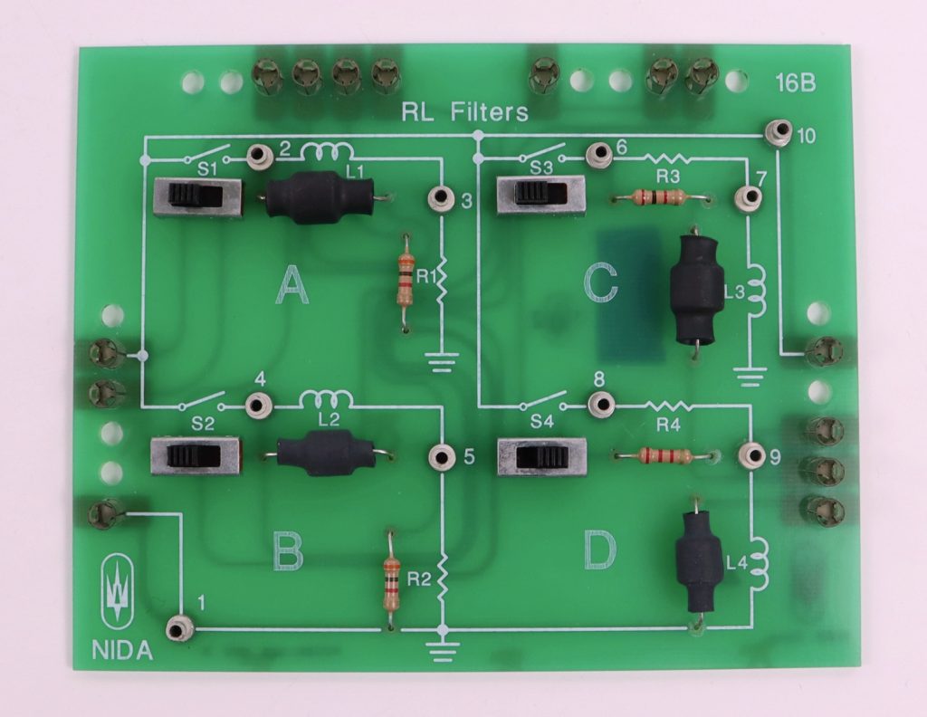 NIDA RL Filter 16B PC130-16B Experiment Card
