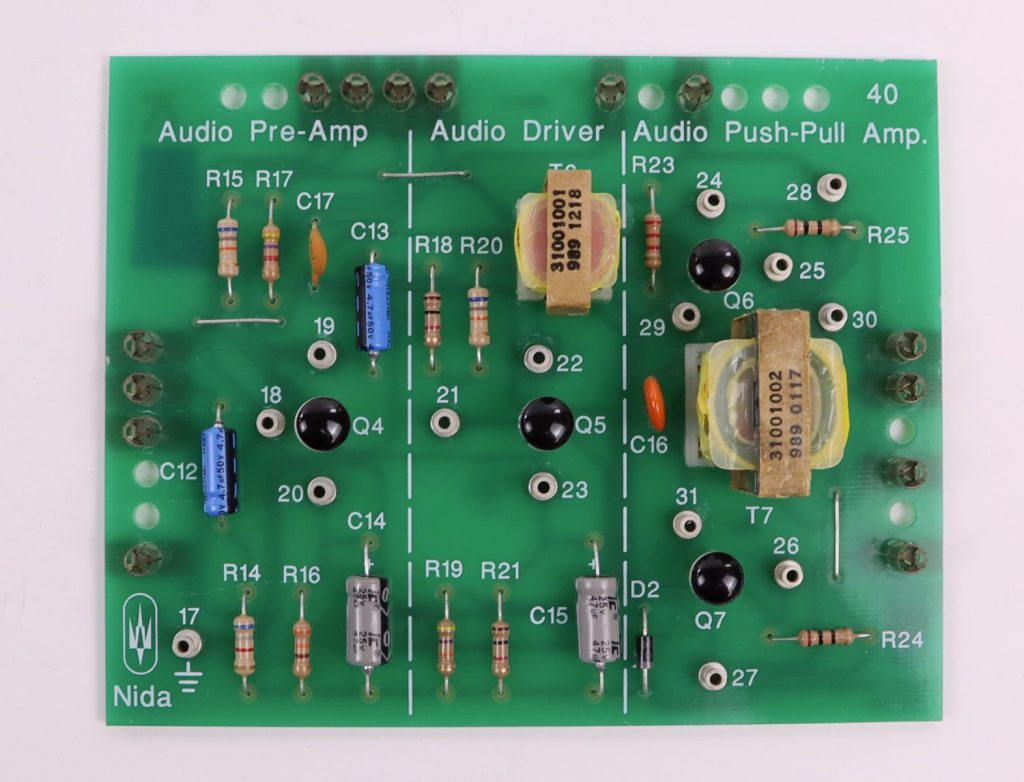 NIDA Audio Pre-Amp Driver Push-Pull Amp. 40 PC130-40 Experiment Card