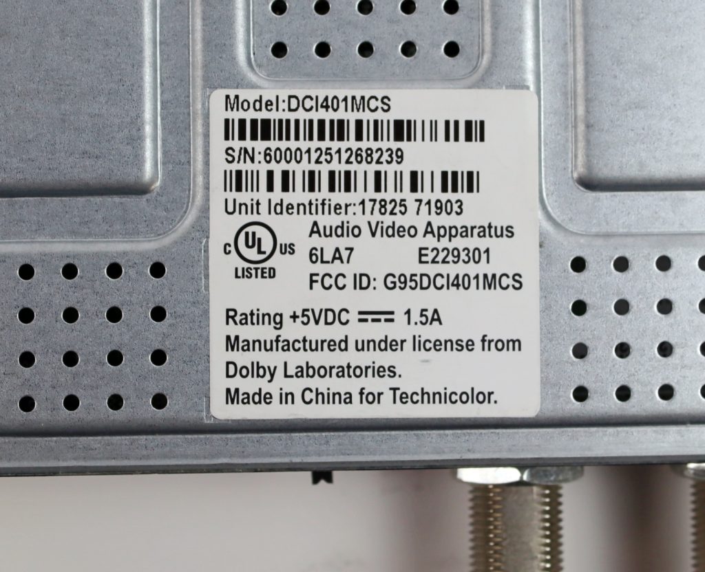 DCI401MCS Technicolor Converter Set Top Box - Image 4