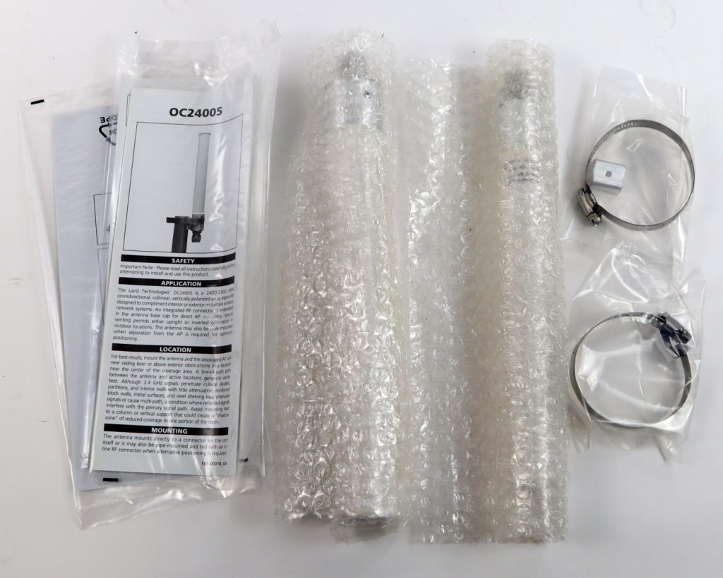 ANT-2x2-2005 Aruba 2.4GHz 5dBi Horizontal Vertical Omni Antenna Kit New Open Box