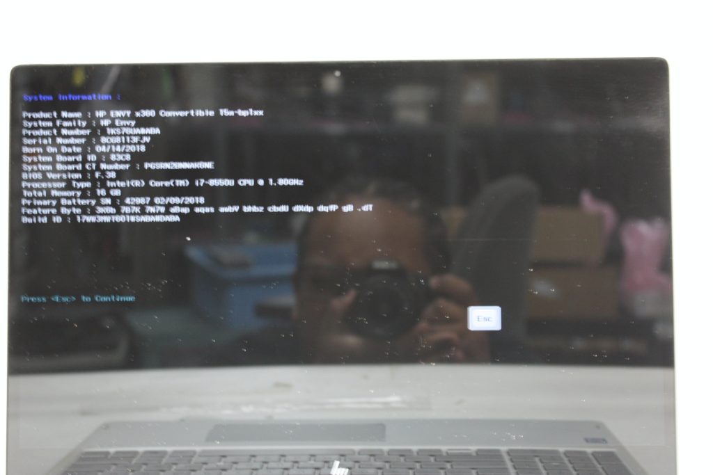 HP envy x360 m convertible 15m-bp112dx intel core i7-8550U CPU 1.80 GHz 16GB RAM *NO SSD* - Image 2