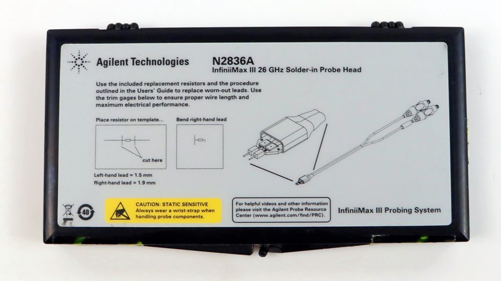 N2836A Keysight Agilent InfiniiMax III 26GHz Solder-in Probe Head