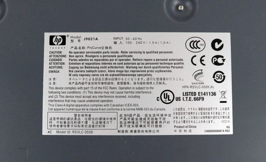 J9021A HP ProCurve 2810-24G 24-Port Gigabit Network Switch - Image 5