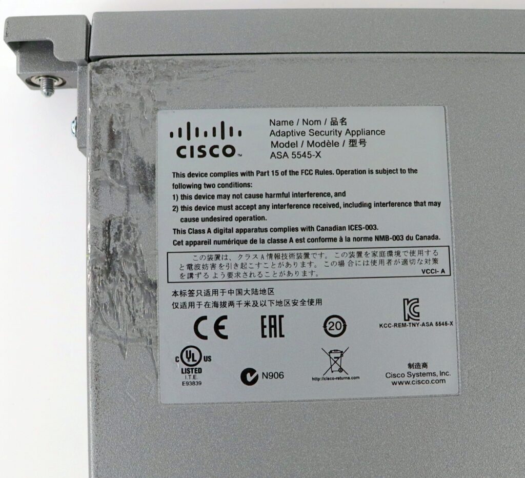 Cisco ASA 5545-X Adaptive Security Appliance w/ Dual Power Supply - Image 7