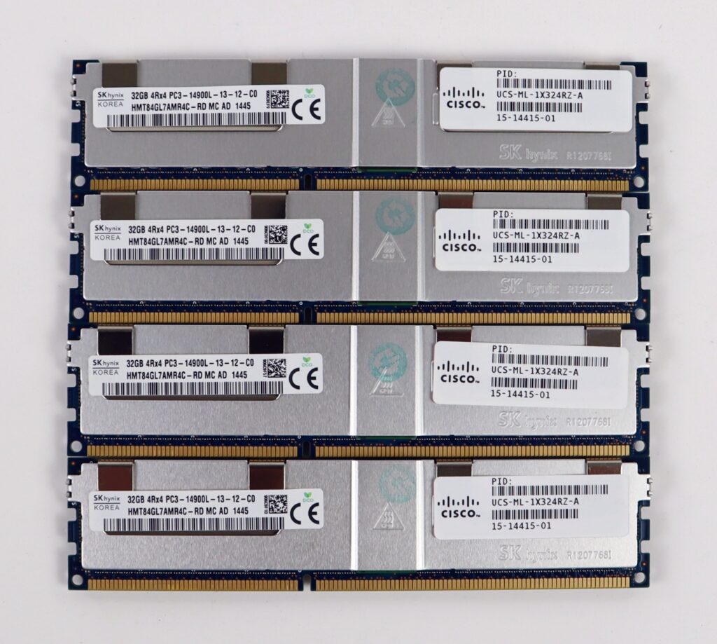Hynix 128GB (4x32GB) HMT84GL7AMR4C-RD PC3-14900L DDR3 ECC REG Server Memory