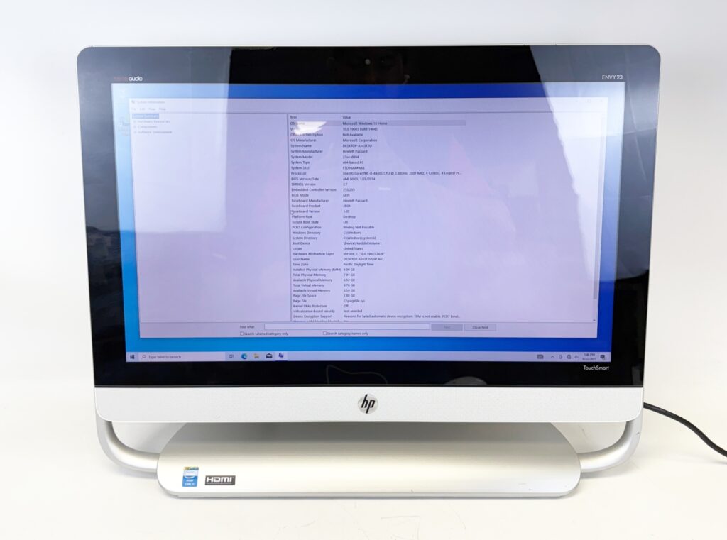HP Envy TouchSmart23SE 23se-d494 All-in-One PC Intel i5-4440S 2.8GHz 8GB 1TB - Image 2