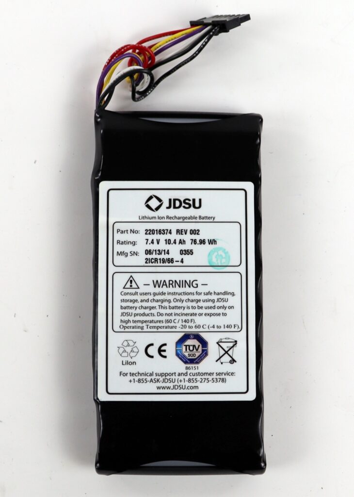 JDSU 22016374 Li Ion Rechargeable Battery 7.4V 10.4Ah 76.96Wh