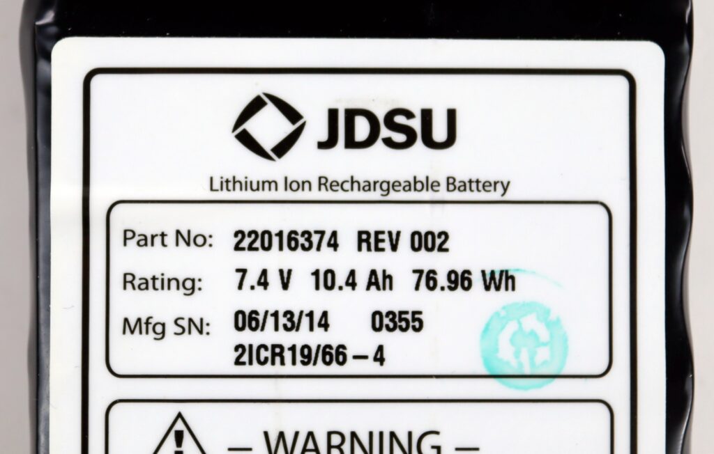 JDSU 22016374 Li Ion Rechargeable Battery 7.4V 10.4Ah 76.96Wh - Image 4