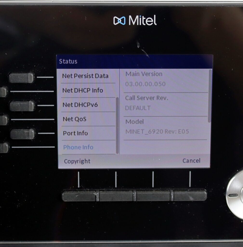 Mitel 6920 Office IP Phone 50006767 w/ Handset & Stand - Image 2