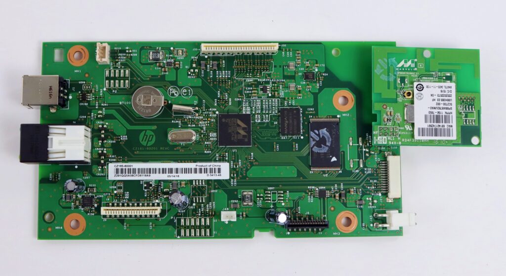 HP Color LaserJet M177 Main Logic Formatter Board CZ165-60001 w/ WiFi