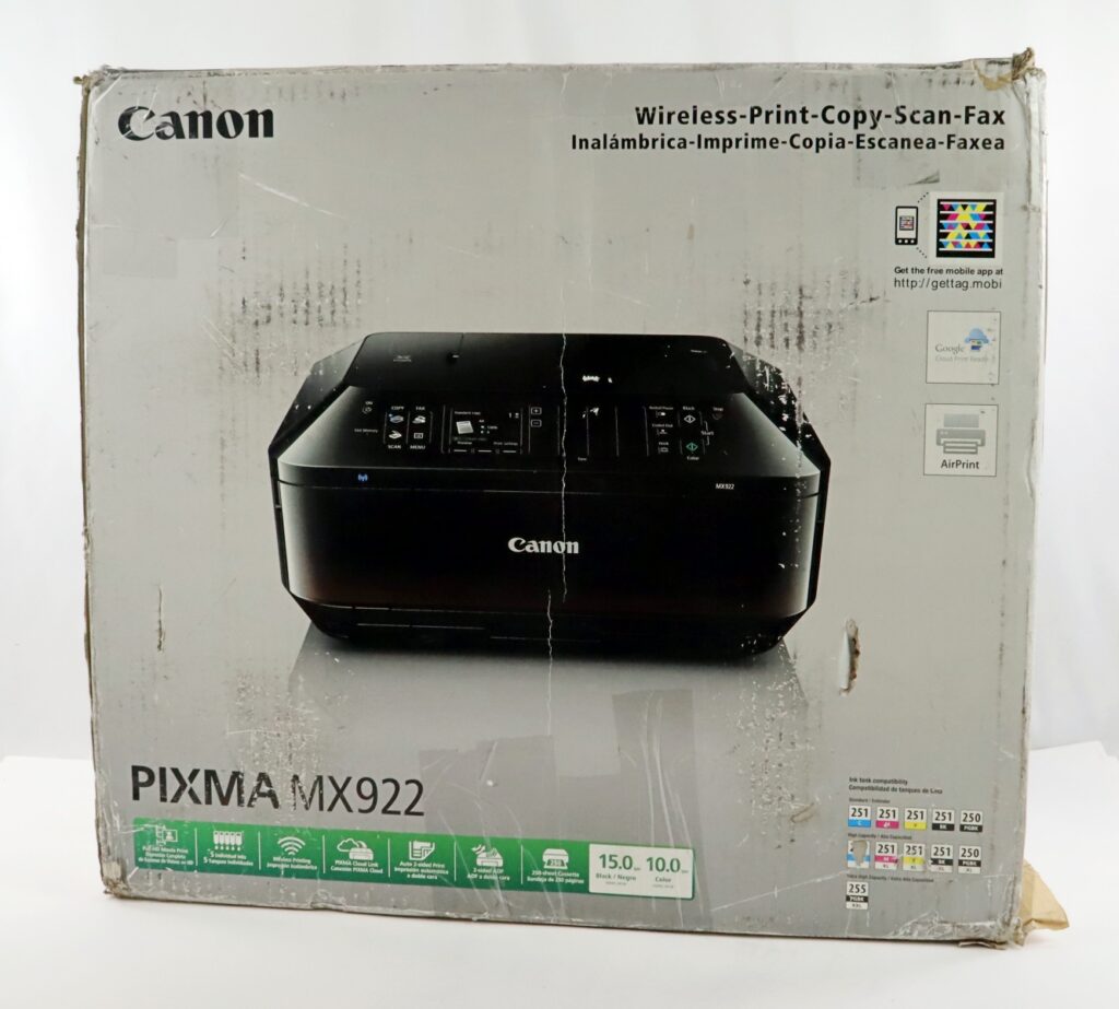 Canon PIXMA MX922 Wireless Print Copy Scan Fax Inkjet Printer - Image 2