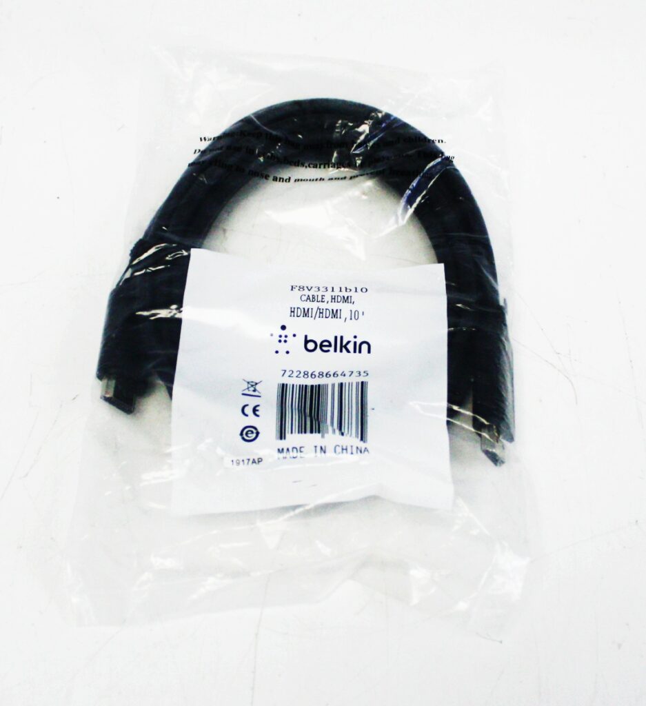 New Sealed BELKIN PURE AV F8V3311B10 10 ft. Black HDMI Cable Male to Male - Image 2