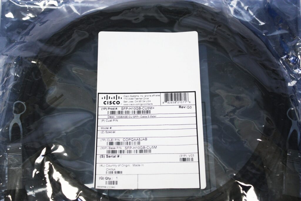 LOT OF 3 NEW Genuine Cisco SFP-H10GB-CU3M 10GBASE-CU SFP+ Cable 3 Meter - Image 3