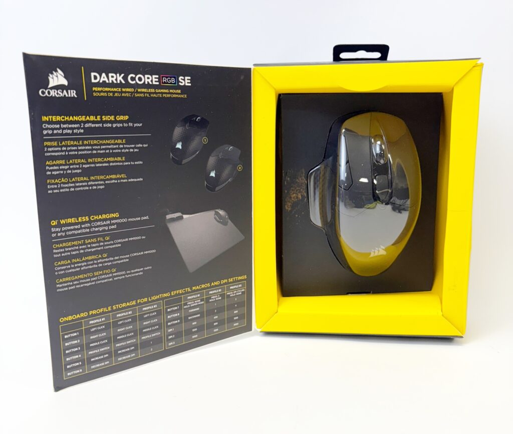 New Corsair DARK CORE RGB SE mouse Right-hand Bluetooth - Image 2