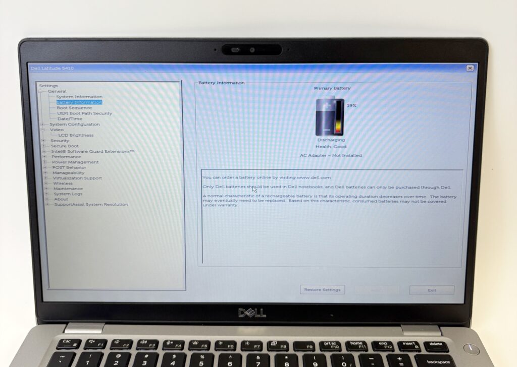 Dell Latitude 5410 i7-10610U 1.80GHz 16GB RAM No Storage/OS Great Condition - Image 6