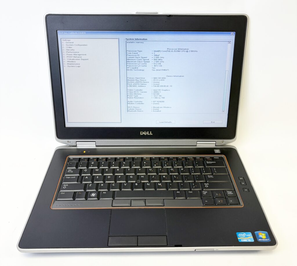 Dell Latitude E6420 i5-2520M 2.50GHz 8GB RAM Good Condition No Storage/OS Tested Working - Image 4