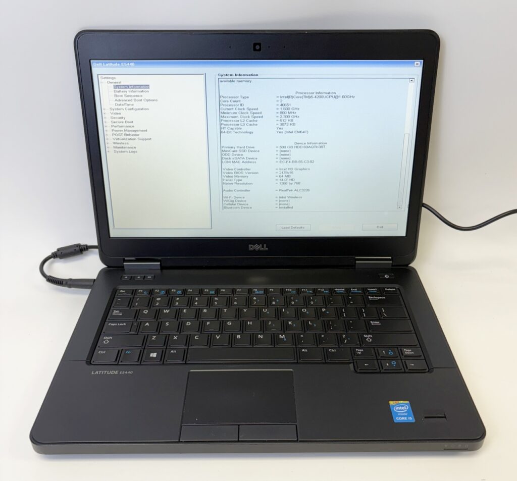Dell Latitude E5440 14" Laptop i5-4200 1.60GHz 8GB RAM (Read Description) - Image 3