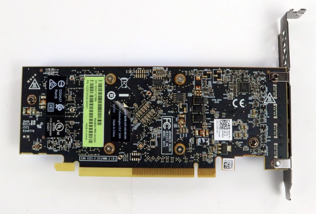 AMD Radeon Pro WX 3200 4GB GDDR5 PCIe 4x MiniDP Video Card VTR4J - Image 2