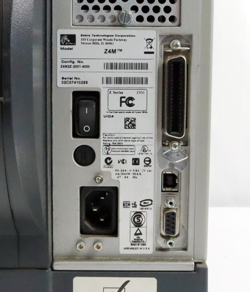 Zebra Z4Mplus DT Z4M2Z-2001-4000 Thermal Industrial Printer Parallel USB Serial - Image 6