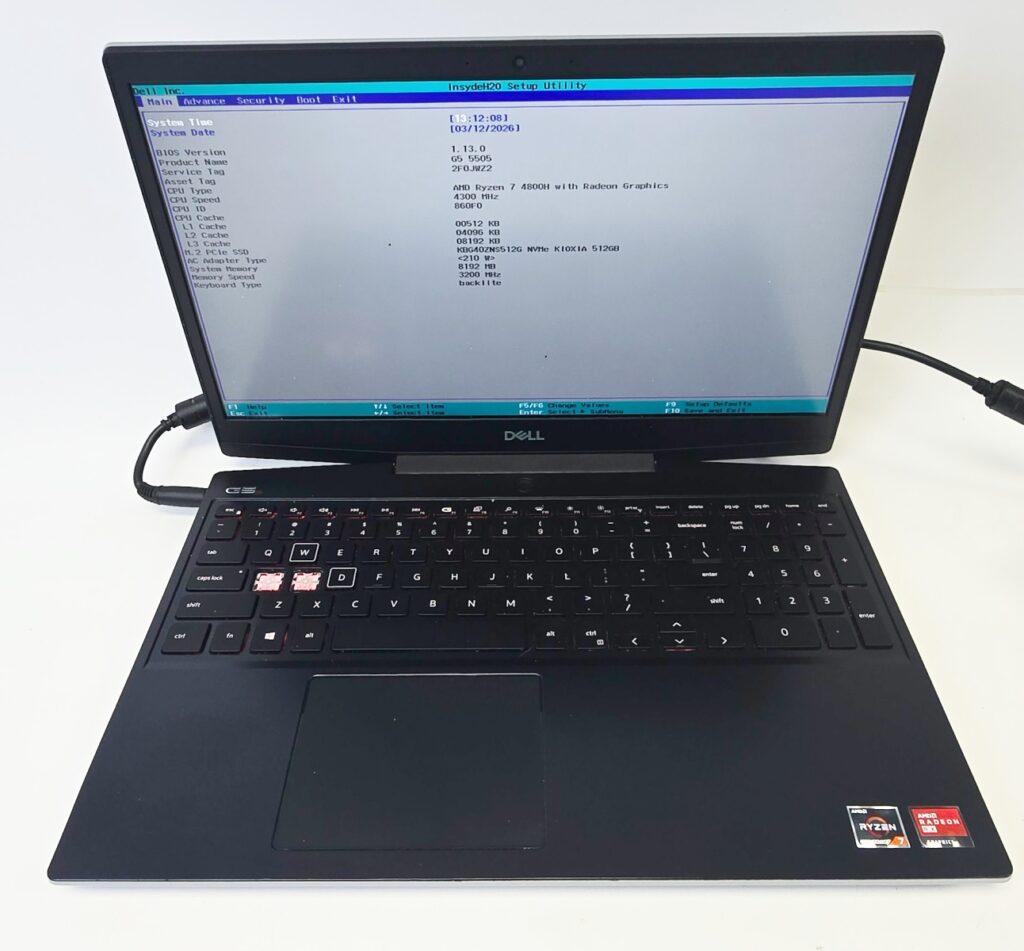 Dell G5 15 5505 SE Gaming Laptop Ryzen 7 4800H RX 5600M 8GB RAM 512GB SSD 15.6”