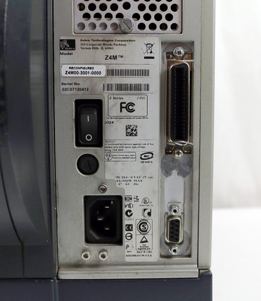 Zebra Z4M Plus Z4M00-3001-0000 Thermal Industrial Printer Parallel Serial - Image 7