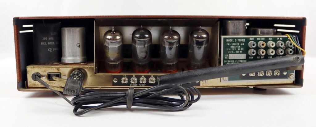 Sherwood S-7700 II Vintage AM FM Stereo Tube Receiver for Parts or Repair - Image 3