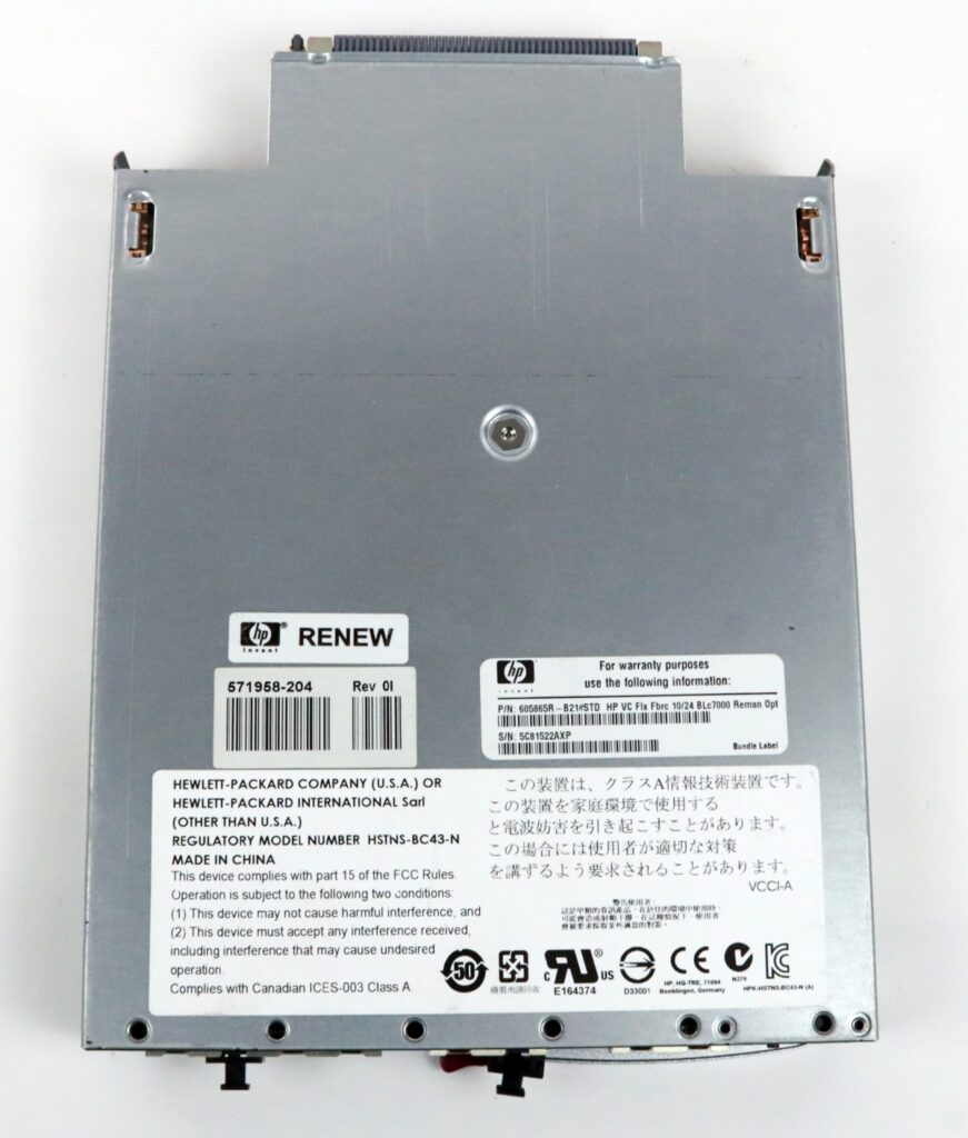 HP VC FlexFabric 10Gb/24-Port Module 605865R-B21/STD BLc7000 571956-B21 - Image 3