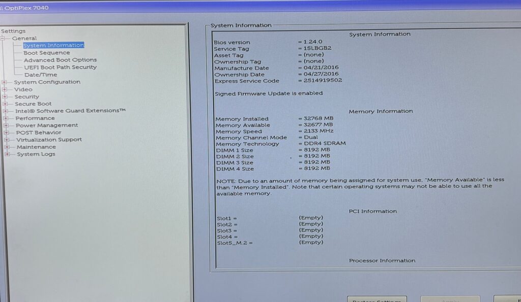 Dell Optiplex 7040 MT i7-6700 3.40GHz 16GB DDR4 1TB SSD No OS - Image 2