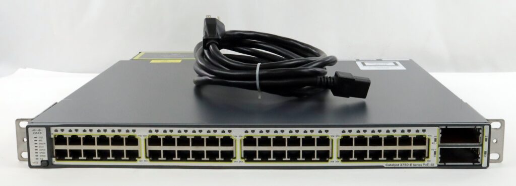 Cisco Catalyst 3750E WS-C3750E-48PD-SF 48-Port PoE Gigabit Network Switch