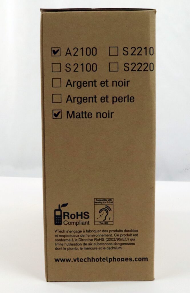 Vtech A2100 Contemporary Corded Hotel Phone Matte Black New - Image 5