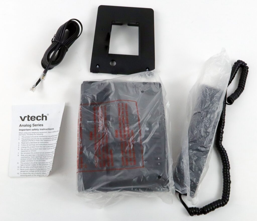 Vtech A2100 Contemporary Corded Hotel Phone Matte Black New - Image 2