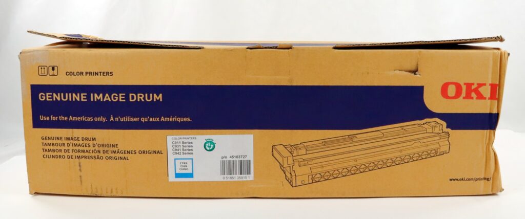 OKI Printer Cyan Image Drum 45103727 C911 C931 C941 C942 NEW - Image 2