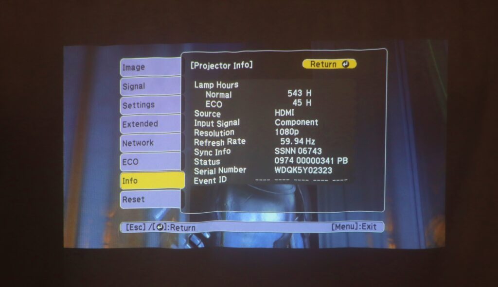 Epson VS240 H719A 3LCD 3000 Lumens Projector ~600 Hours - Image 4