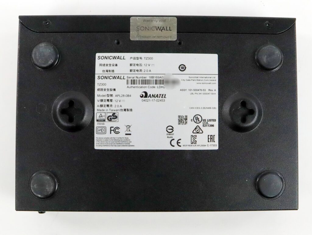 Sonicwall TZ300 TZ-300 Network Security Appliance Firewall APL28-0B4 w/ Adapter - Image 6