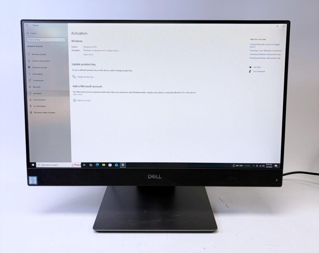 Dell OptiPlex 7470 AiO i7-9700 3.00GHz 16GB RAM 256GB SSD - Image 3