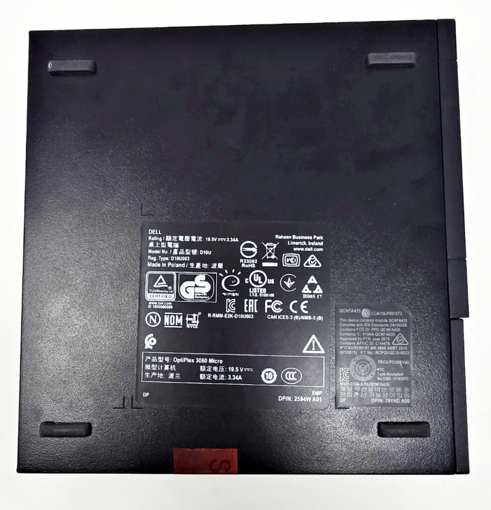 Dell Optiplex 3060 Micro i5-8500T CPU @3.0GHz 8GB RAM 512GB SSD - Image 7