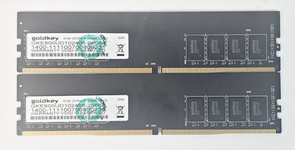 GoldKey 16GB (2x8GB) RAM DDR4 Desktop Memory 2666MHz GKE800UD102408-2666A