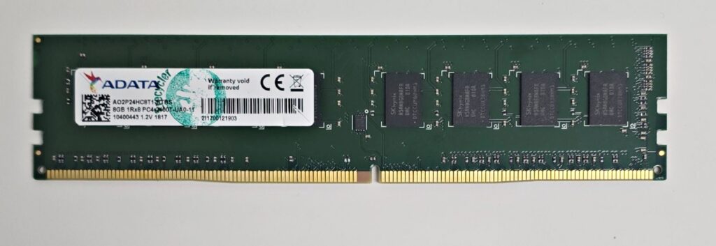 ADATA 8GB (1X8GB) DDR4 Desktop Memory 2400MHz AO2P24HC8T1-BTBS