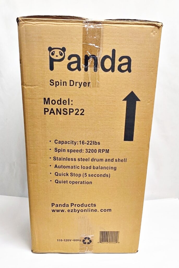 Panda PANSP22 Ultra Fast Portable Spin Dryer 3200 RPM, 0.6 cu. ft. - Image 3