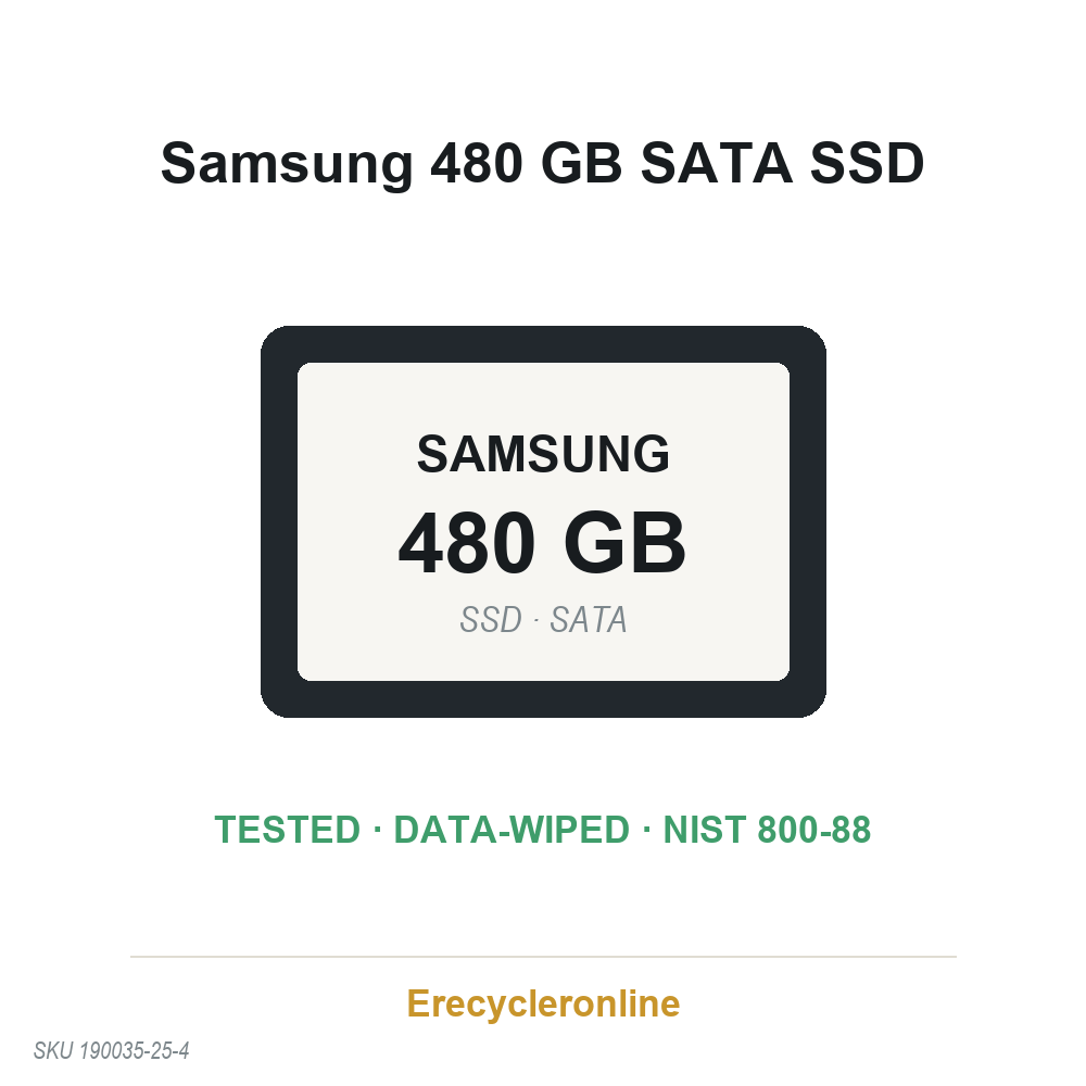 Samsung PM863 480GB 2.5" SATA SSD MZ7LM480HCHP-0E003 V-NAND